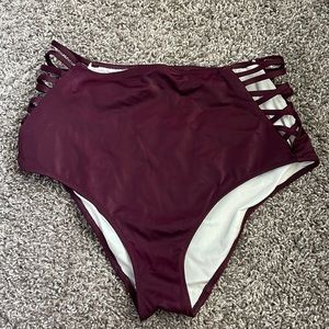 VS PINK high waisted swim bottoms